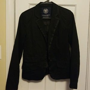 Black Velvety Feeling Blazer